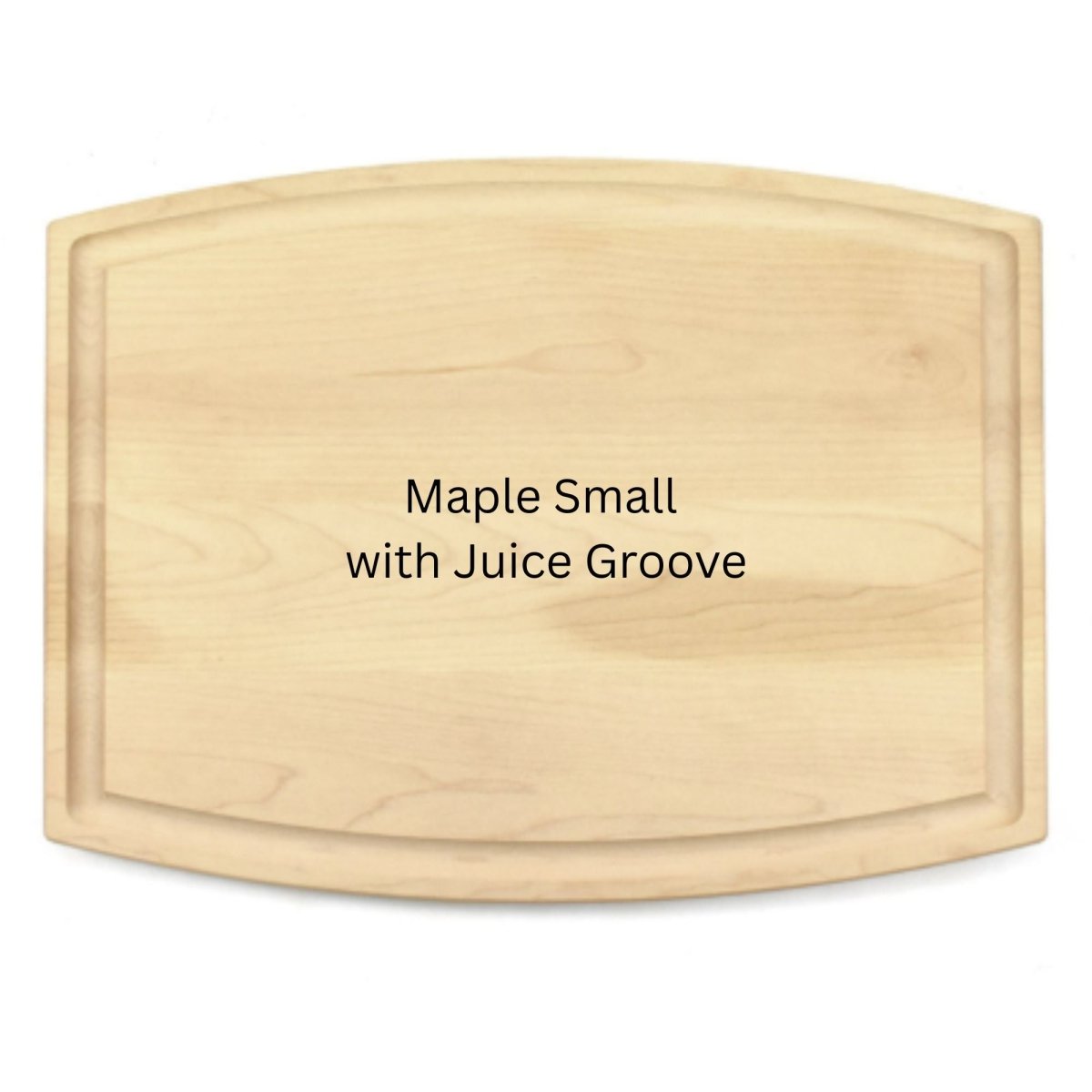 Maple Cutting Board with Juice Groove – 9" x 12" Arched – Custom Engraved Handwritten Recipe - The Honeysuckle Porch