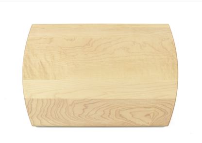 Heirloom Maple Cutting Board – Arched 10.5" x 16" – Custom Engraved Recipe