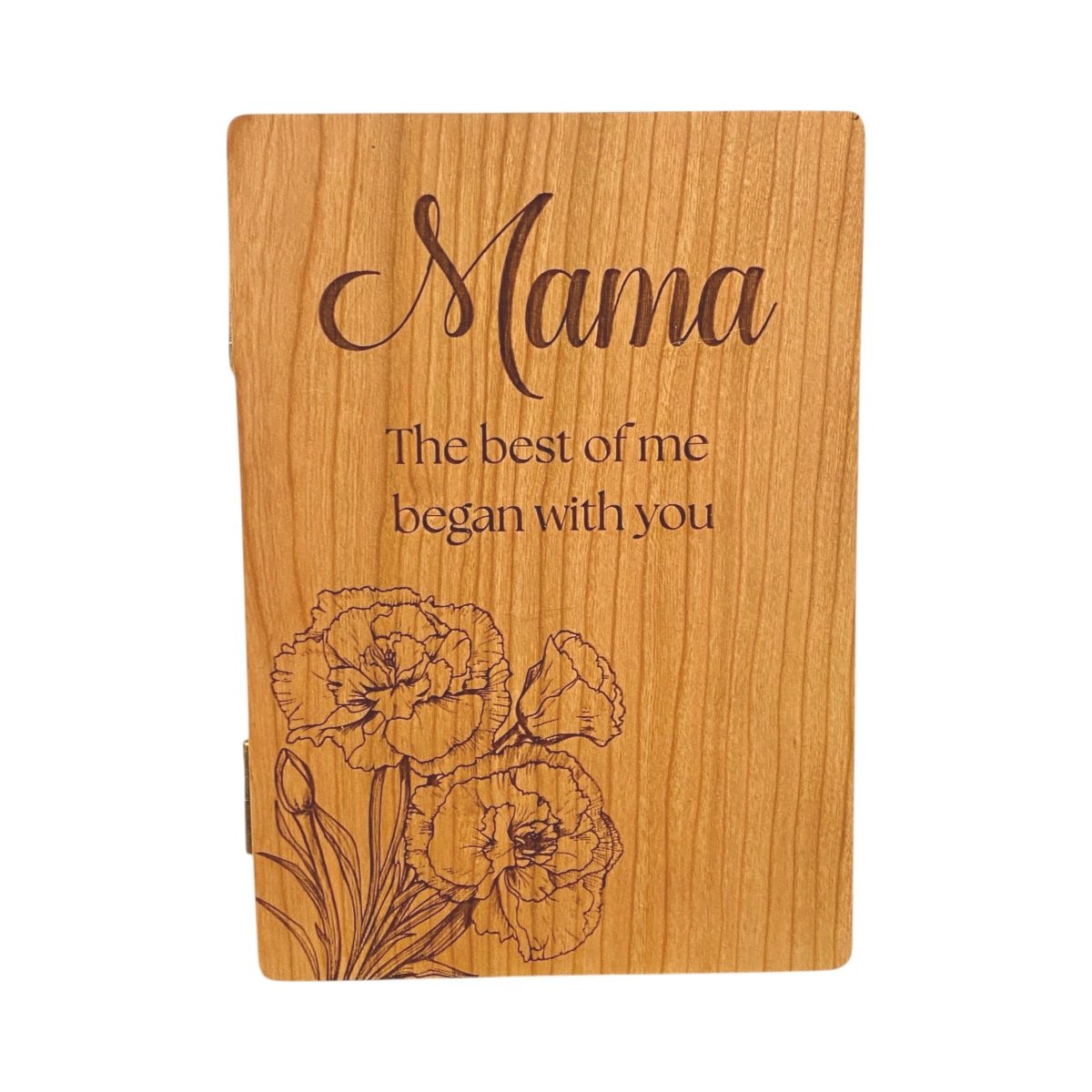 Personalized Hinged Wooden Keepsake Card – Solid Hardwood - The Honeysuckle Porch