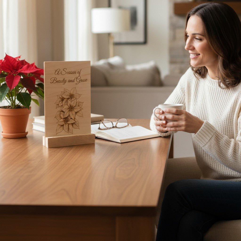 A Season of Beauty and Grace – Wooden Keepsake Card - The Honeysuckle Porch