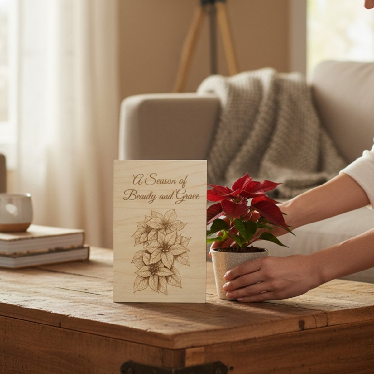 A Season of Beauty and Grace – Wooden Keepsake Card - The Honeysuckle Porch